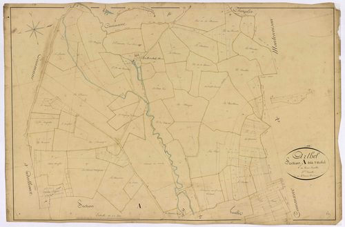Arthel, cadastre ancien : plan parcellaire de la section A dite d'Arthel, feuille 3