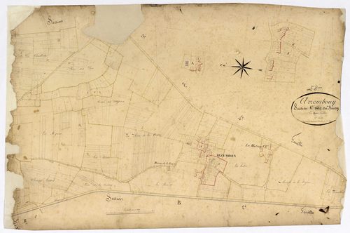 Arzembouy, cadastre ancien : plan parcellaire de la section C dite du Bourg, feuille 2