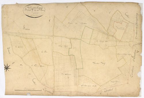 Arzembouy, cadastre ancien : plan parcellaire de la section C dite du Bourg, feuille 3