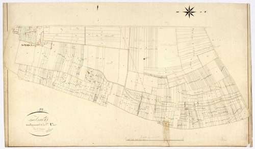 Asnois, cadastre ancien : plan parcellaire de la section A dite de la Gravière, développement