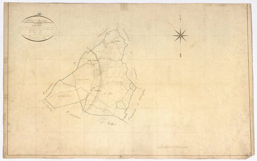 Authiou, cadastre ancien : tableau d'assemblage