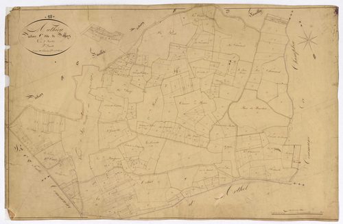 Authiou, cadastre ancien : plan parcellaire de la section C dite de Soffin, feuille 2
