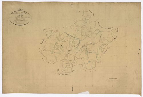 Avrée, cadastre ancien : tableau d'assemblage