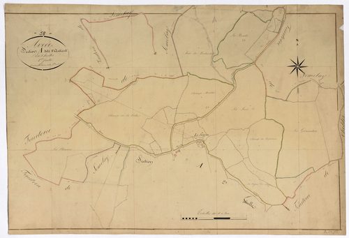 Avrée, cadastre ancien : plan parcellaire de la section A dite d'Antrezit, feuille 1