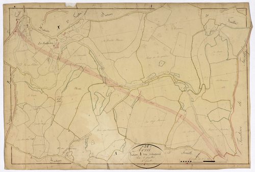 Avrée, cadastre ancien : plan parcellaire de la section A dite d'Antrezit, feuille 4