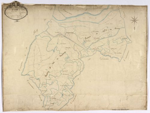 Avril-sur-Loire, cadastre ancien : tableau d'assemblage