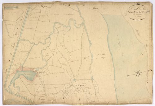 Avril-sur-Loire, cadastre ancien : plan parcellaire de la section A dite du Bourg, feuille 2
