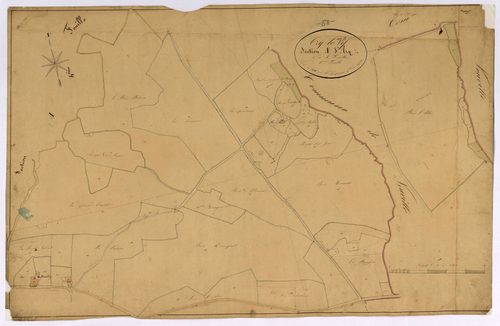Azy-le-Vif, cadastre ancien : plan parcellaire de la section A dite d'Azy, feuille 3