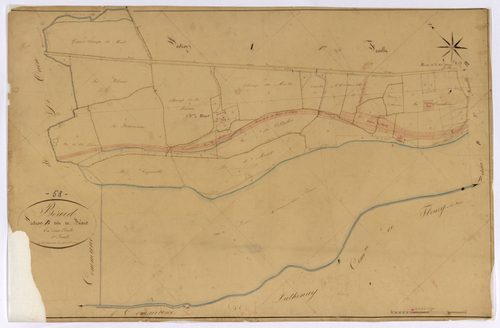 Béard, cadastre ancien : plan parcellaire de la section B dite de Béard, feuille 1
