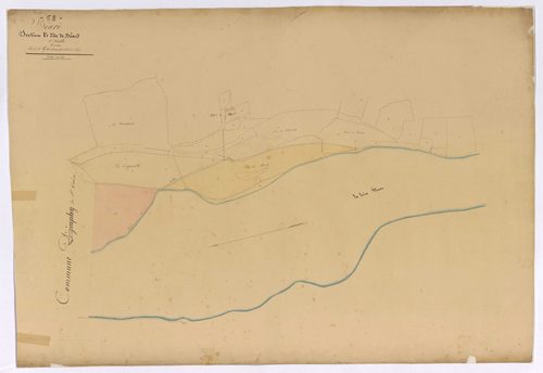 Béard, cadastre ancien : plan parcellaire de la section B dite de Béard, feuille 1, annexe 2