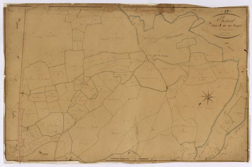 Béard, cadastre ancien : plan parcellaire de la section A dite des Usages, feuille 1