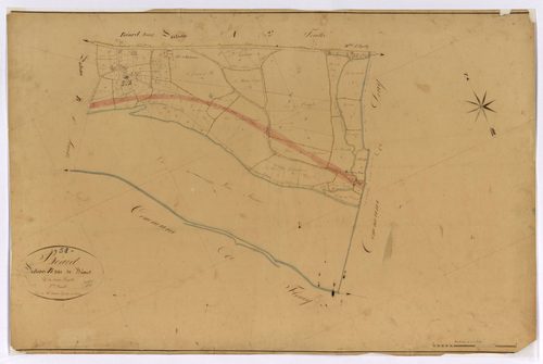 Béard, cadastre ancien : plan parcellaire de la section B dite de Béard, feuille 2