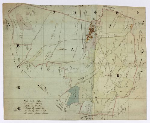 Beaulieu, cadastre ancien : plan géométrique