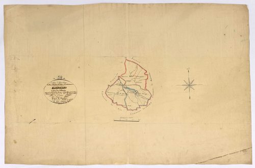 Beaumont-Sardolles, cadastre ancien : tableau d'assemblage de Sardolles