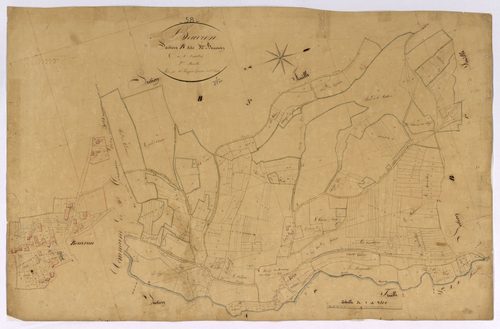 Beuvron, cadastre ancien : plan parcellaire de la section B dite de Beuvron, feuille 2
