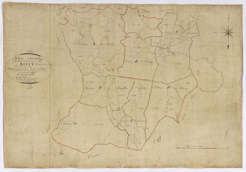 Billy-Chevannes, cadastre ancien : tableau d'assemblage
