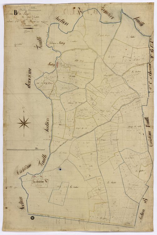 Billy-Chevannes, cadastre ancien : plan parcellaire de la section B dite de Patry, feuille 2