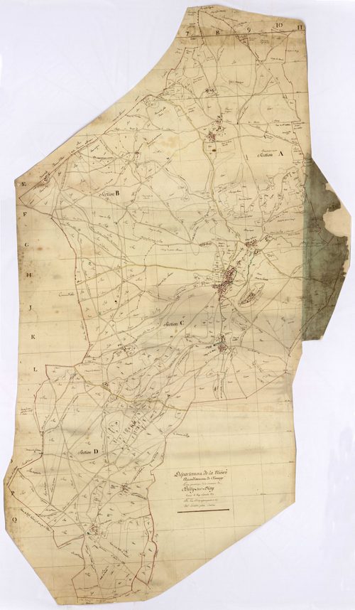 Billy-sur-Oisy, cadastre ancien : plan géométrique