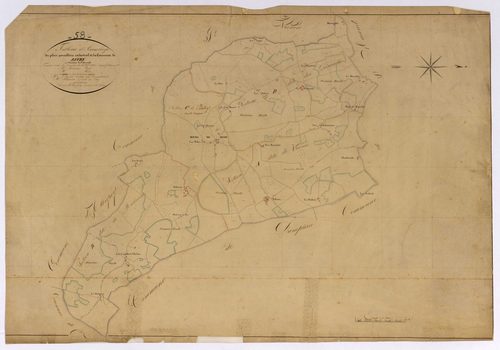 Bitry, cadastre ancien : tableau d'assemblage