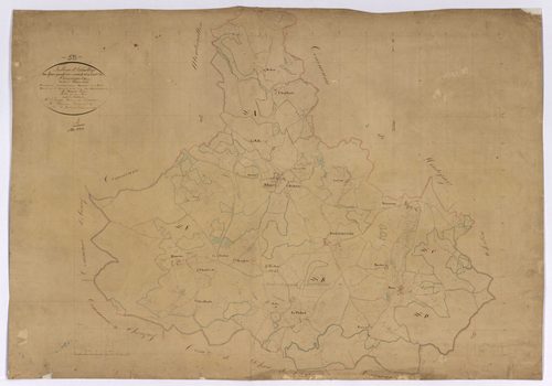 Blismes, cadastre ancien : tableau d'assemblage