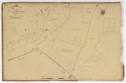 Bona, cadastre ancien : plan parcellaire de la section B dite d'Agland, feuille 4