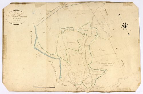 Brassy, cadastre ancien : plan parcellaire de la section E dite de Polquemignon, feuille 4