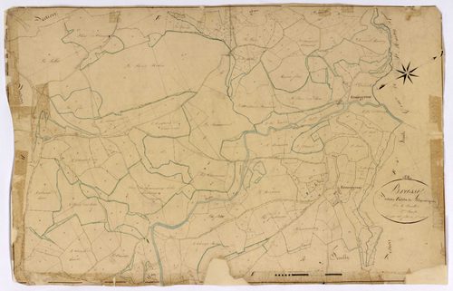 Brassy, cadastre ancien : plan parcellaire de la section E dite de Polquemignon, feuille 3