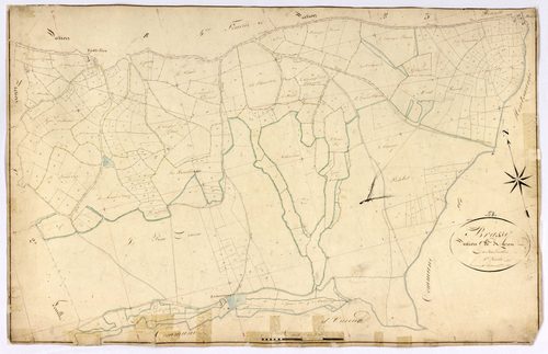 Brassy, cadastre ancien : plan parcellaire de la section C dite de Razou, feuille 1