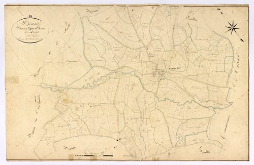Brassy, cadastre ancien : plan parcellaire de la section C dite de Razou, feuille 4