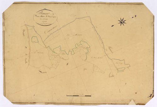 Brassy, cadastre ancien : plan parcellaire de la section E dite de Polquemignon, feuille 1