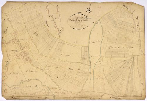 Brinon-sur-Beuvron, cadastre ancien : plan parcellaire de la section A dite de Courcelles, feuille 2