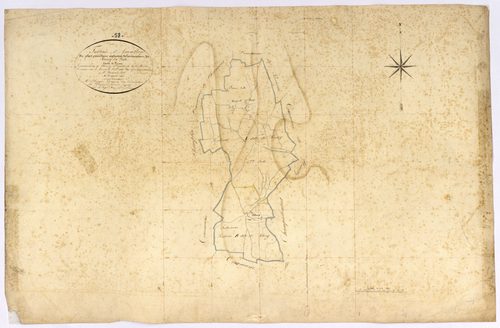 Bussy-la-Pesle, cadastre ancien : tableau d'assemblage