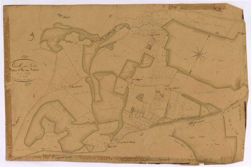 La Celle-sur-Loire, cadastre ancien : plan parcellaire de la section C dite des Berthelots, feuille 3