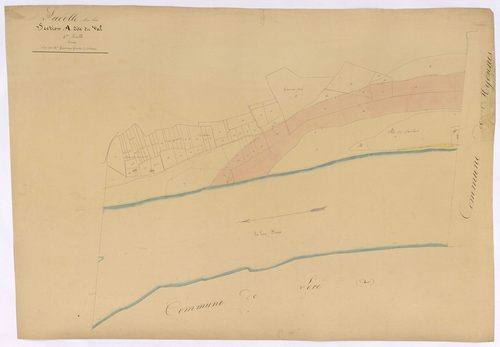 La Celle-sur-Loire, cadastre ancien : plan parcellaire de la section A dite du Val, feuille 4, annexe