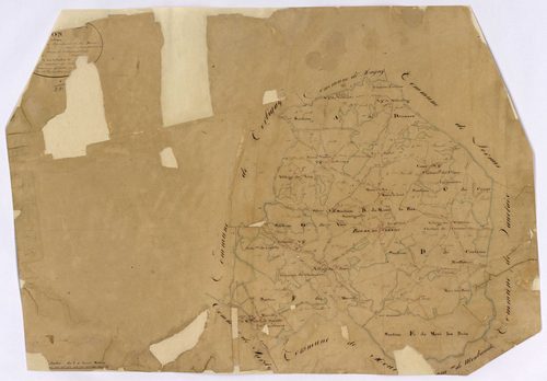 Cervon, cadastre ancien : tableau d'assemblage