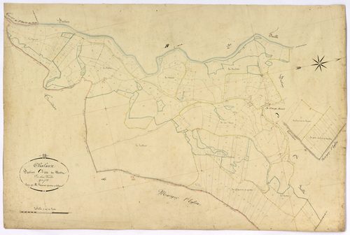 Chalaux, cadastre ancien : plan parcellaire de la section C dite du Metz, feuille 2