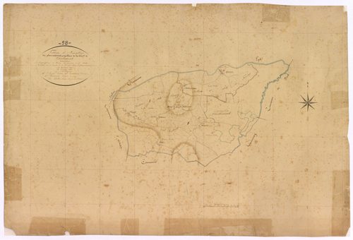 Challement, cadastre ancien : tableau d'assemblage