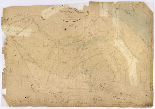 Challuy, cadastre ancien : plan parcellaire de la section A dite de Saint-Antoine, feuille 3