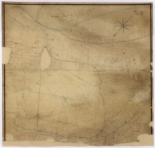 Challuy, cadastre ancien : plan parcellaire partiel