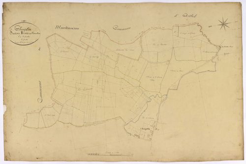 Champlin, cadastre ancien : plan parcellaire de la section B dite du Patouillat, feuille 2