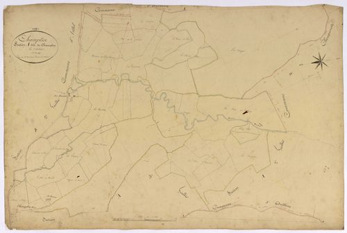 Champlin, cadastre ancien : plan parcellaire de la section A dite de Champlin, feuille 1