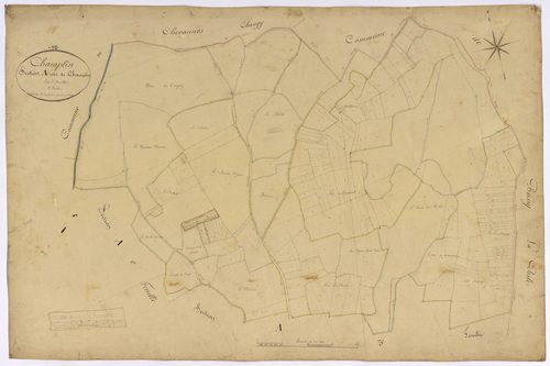 Champlin, cadastre ancien : plan parcellaire de la section A dite de Champlin, feuille 2