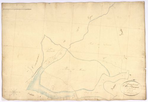 Champvert, cadastre ancien : plan parcellaire de la section A dite de Champvert, feuille 8
