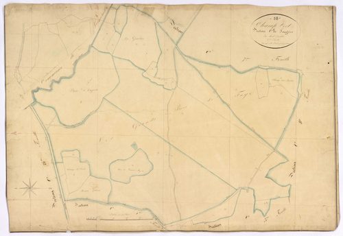 Champvert, cadastre ancien : plan parcellaire de la section C dite de Fougère, feuille 6