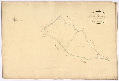 Champvert, cadastre ancien : plan parcellaire de la section C dite de Fougère, feuille 7
