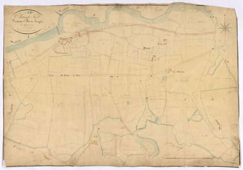 Champvert, cadastre ancien : plan parcellaire de la section C dite de Fougère, feuille 2