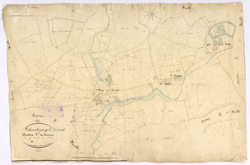 Chantenay-Saint-Imbert, cadastre ancien : plan parcellaire de la section F dite des Chaumes, feuille 4