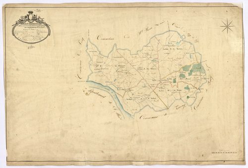 Chantenay-Saint-Imbert, cadastre ancien : tableau d'assemblage