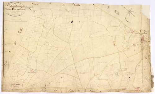 Chantenay-Saint-Imbert, cadastre ancien : plan parcellaire de la section A dite des Hativaux, feuille 2