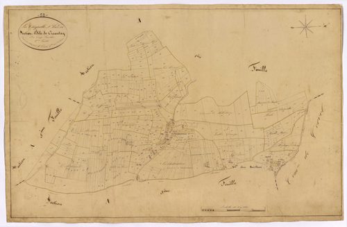 La Chapelle-Saint-André, cadastre ancien : plan parcellaire de la section A dite de Creantay, feuille 2